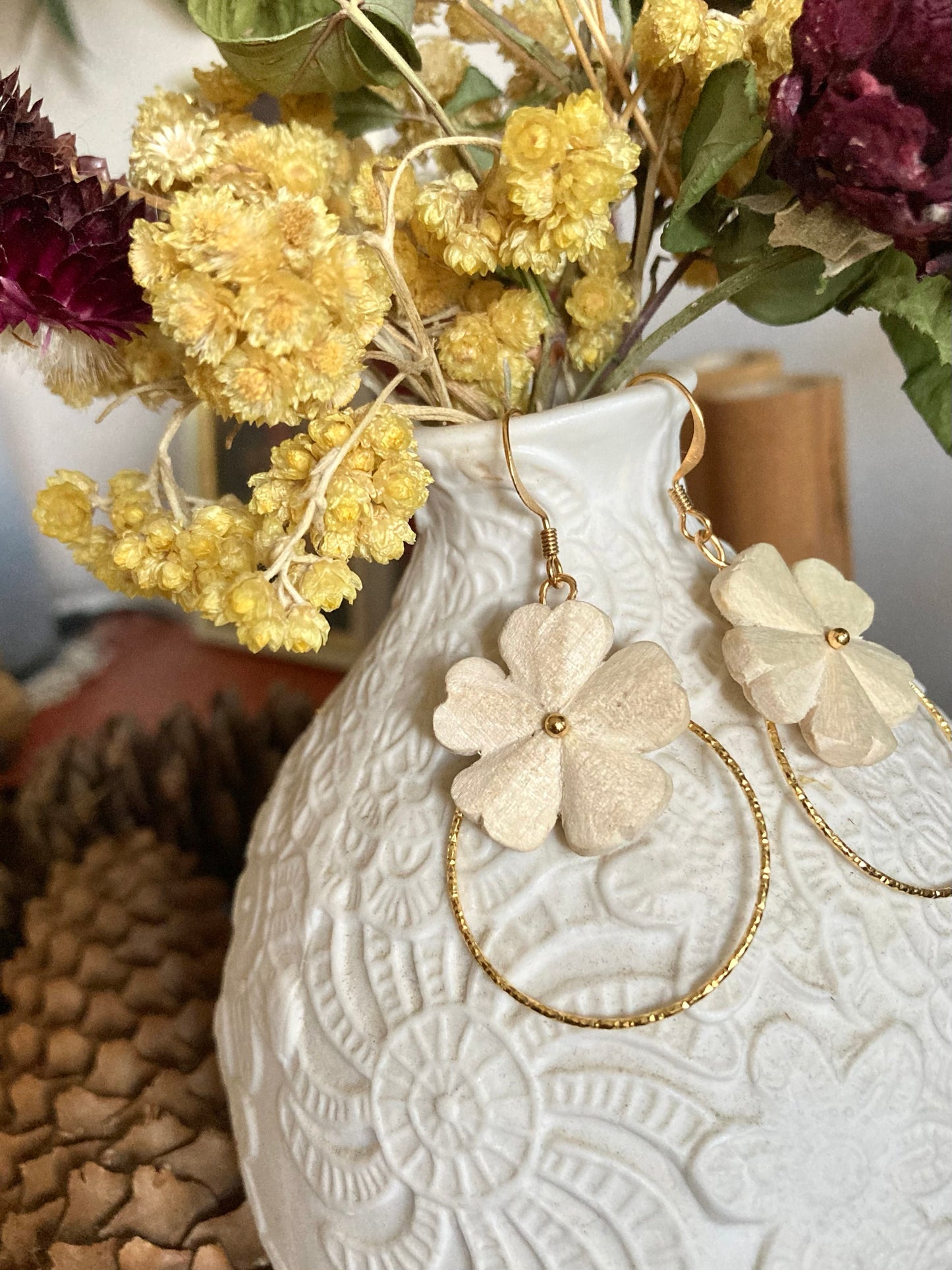 Boucles Honorine Tilleul