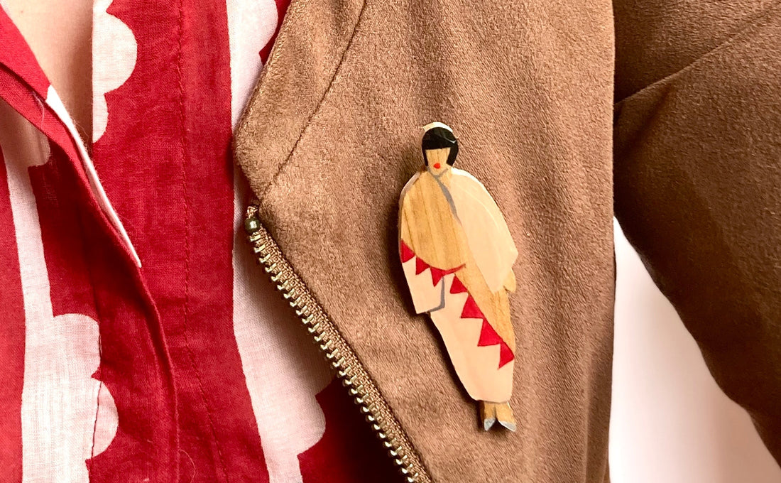 Comment sont nées les broches Sonia Kimono et les baigneuses ?