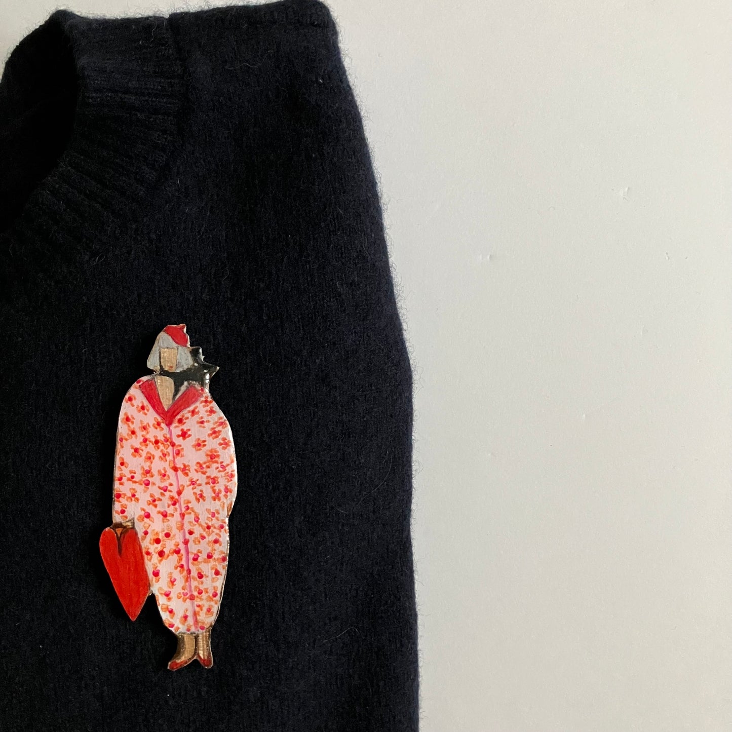 Sonia kimono au chat et au cœur