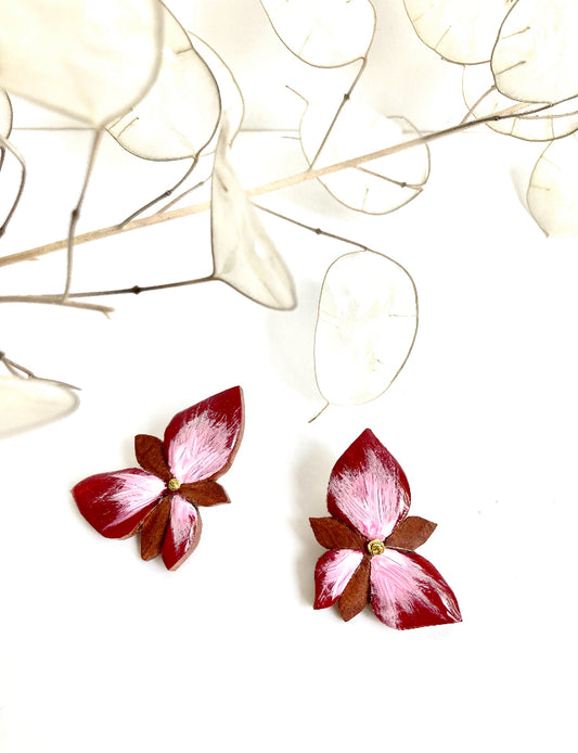 Boucles Pepita Bordeaux