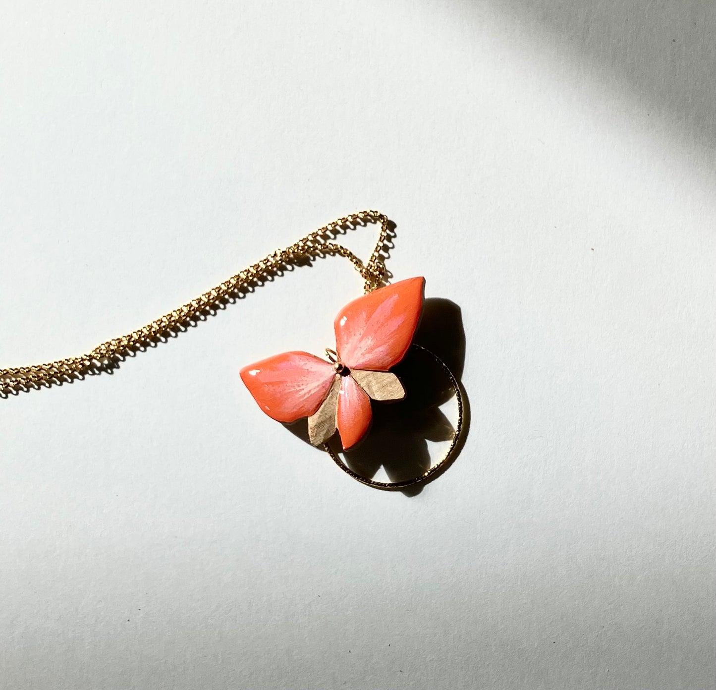 Sautoir Pepita orange