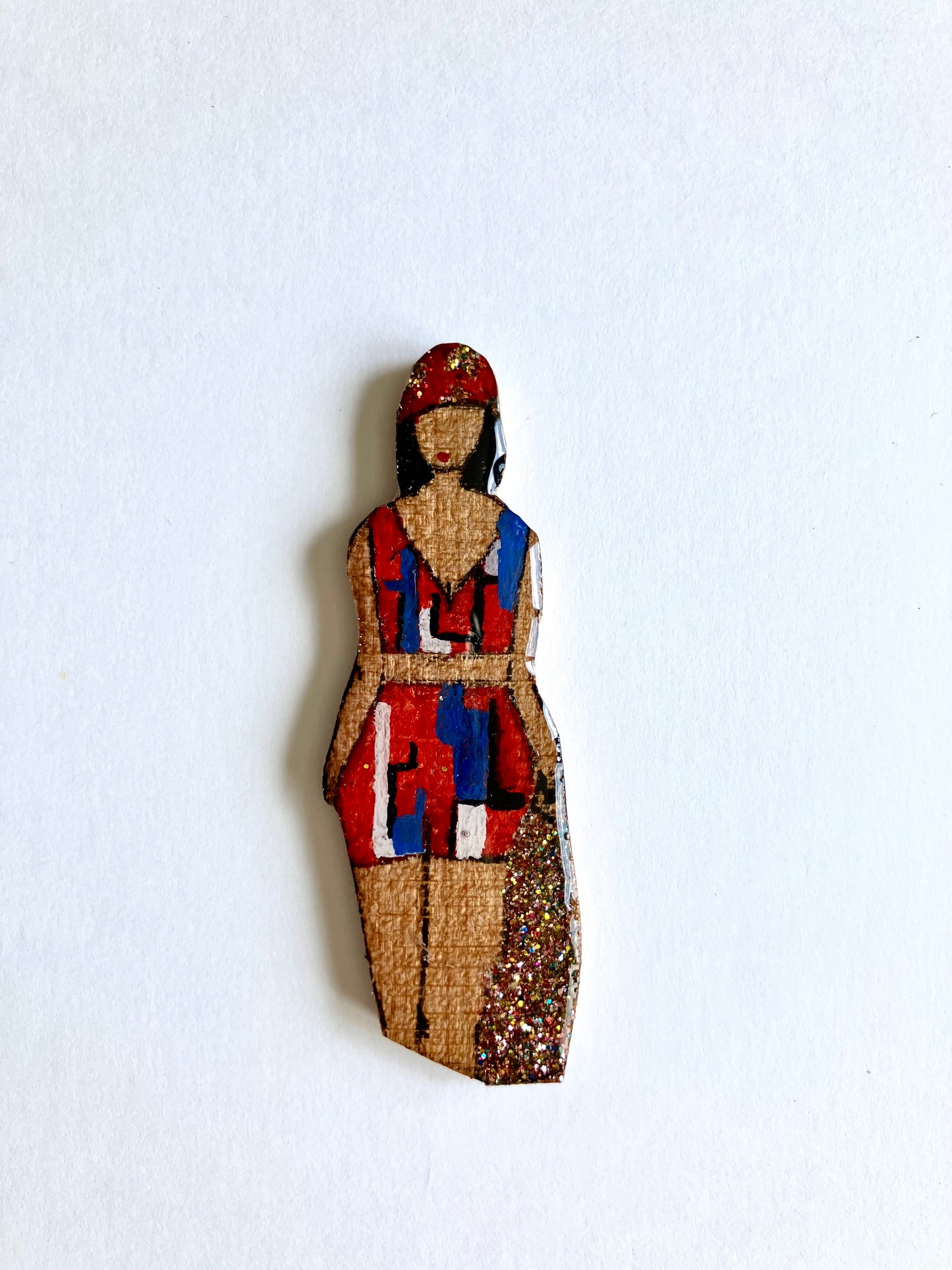 Baigneuse au bonnet et paillettes