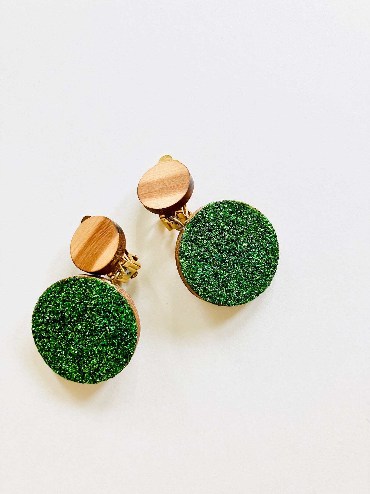 Boucles Paloma vertes Clips