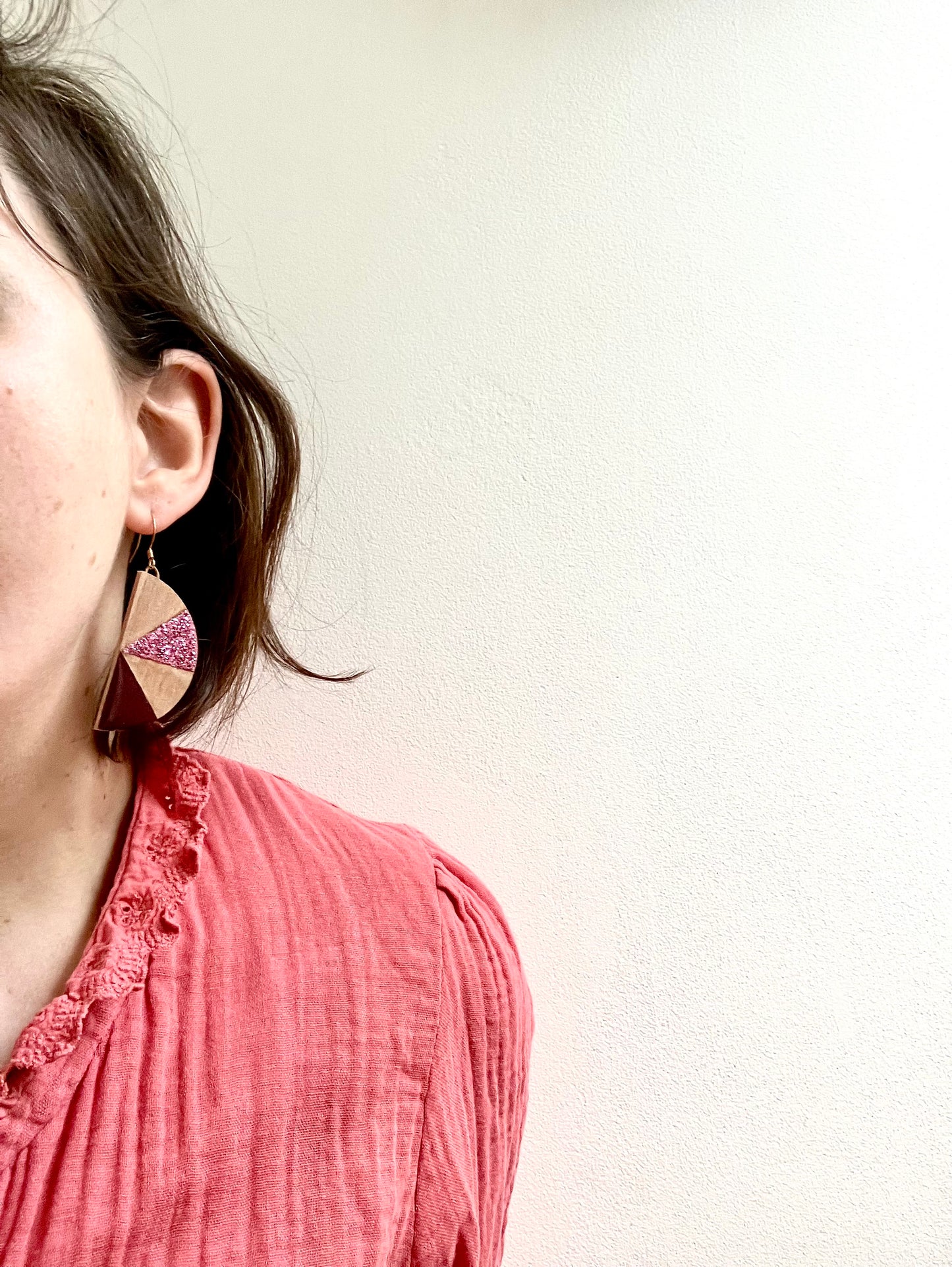 Boucles C1/2 Bordeaux_Rose