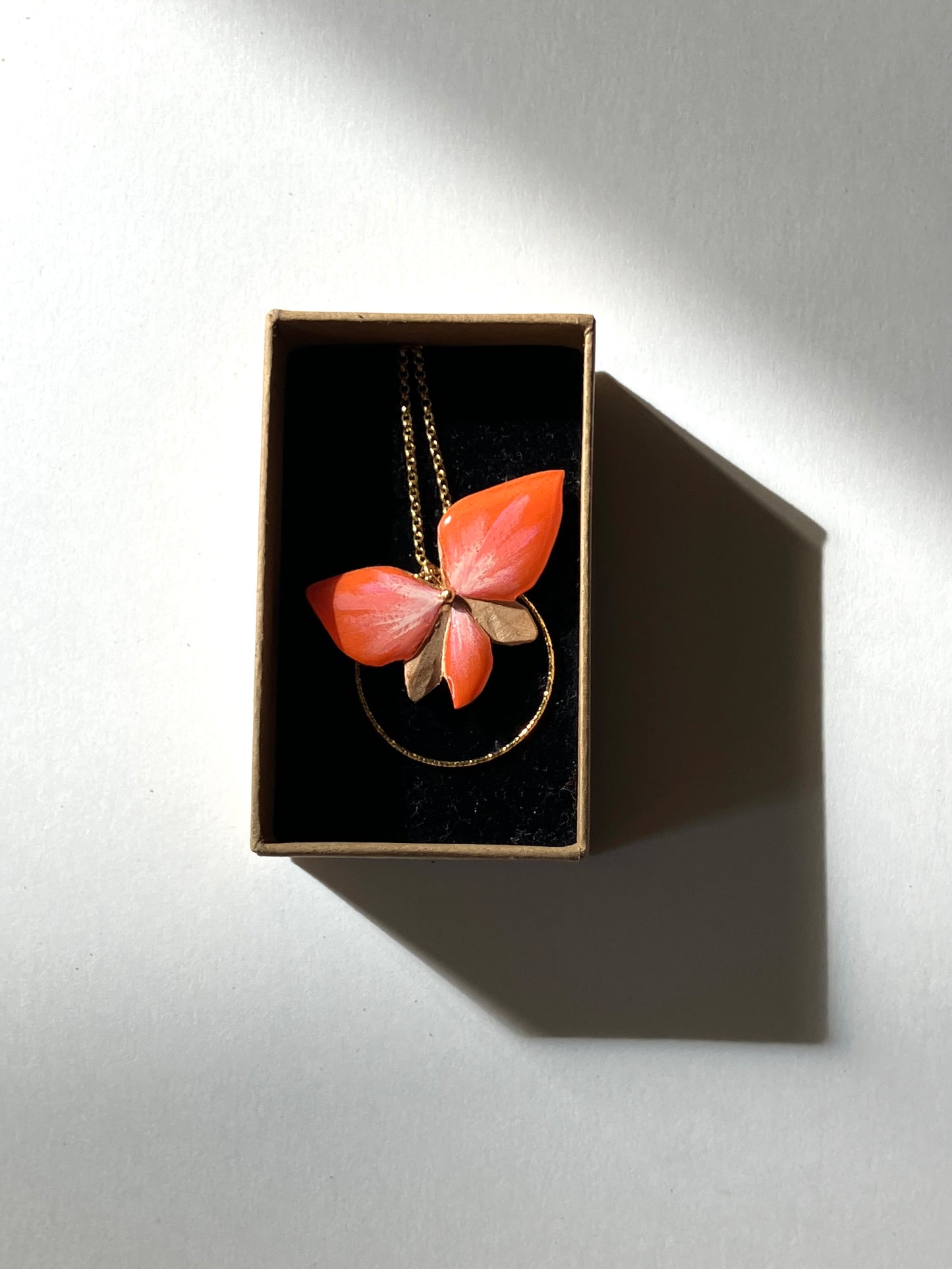 Sautoir Pepita orange