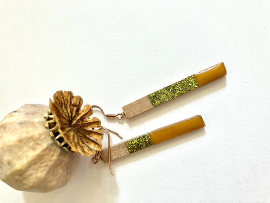 Boucles Christina Ocre Jaune