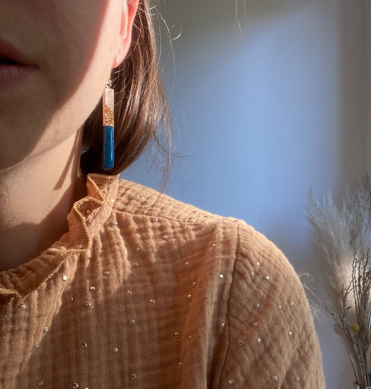 Boucles Christina Bleues